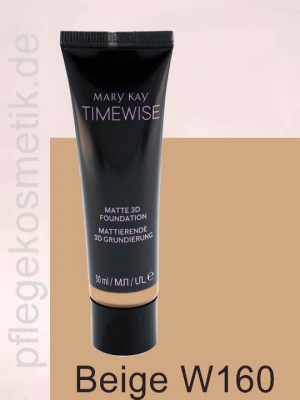 Mary Kay TimeWise Matte 3D Foundation, Beige W 160