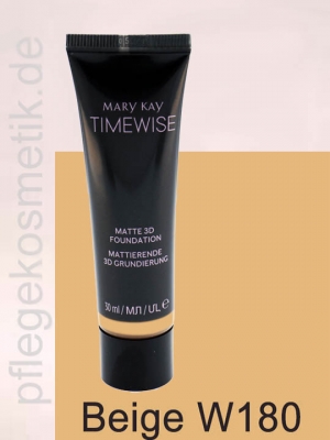 Mary Kay TimeWise Matte 3D Foundation, Beige W 180