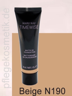 Mary Kay TimeWise Matte 3D Foundation, Beige N 190 Mary Kay TimeWise Matte 3D Foundation, Beige N 190