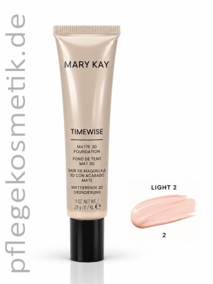 Mary Kay TimeWise Matte 3D Foundation Grundierung Light 2