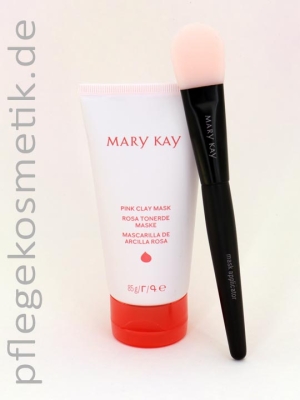 Mary Kay Rosa Tonerde Maske mit Applikator Pinsel im Set