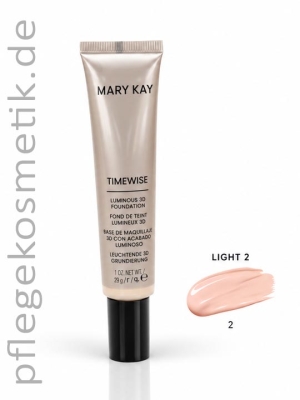 Mary Kay TimeWise Luminous 3D Foundation Grundierung Light 2