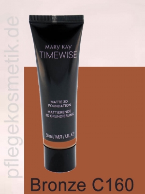 Mary Kay TimeWise Matte 3D Foundation, Bronze C 160